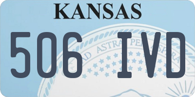 KS license plate 506IVD