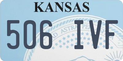 KS license plate 506IVF