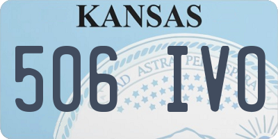 KS license plate 506IVO
