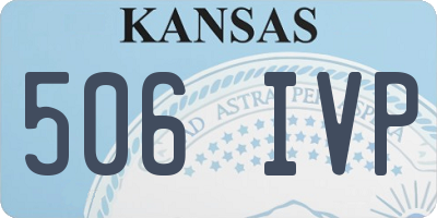KS license plate 506IVP