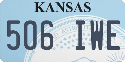 KS license plate 506IWE