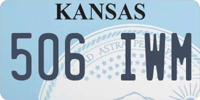 KS license plate 506IWM