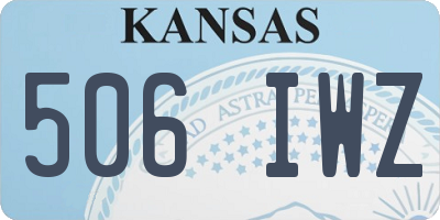 KS license plate 506IWZ