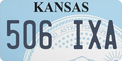 KS license plate 506IXA