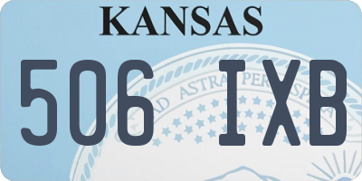KS license plate 506IXB