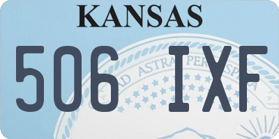 KS license plate 506IXF