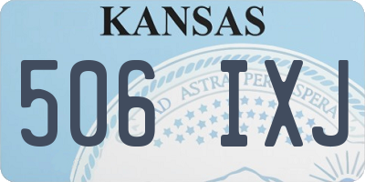 KS license plate 506IXJ