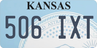 KS license plate 506IXT