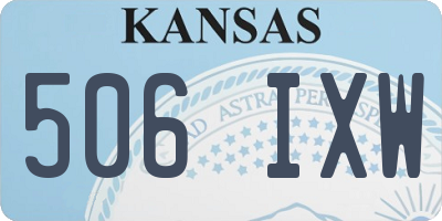 KS license plate 506IXW