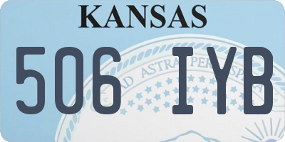 KS license plate 506IYB