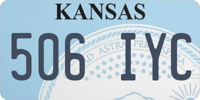 KS license plate 506IYC