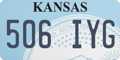 KS license plate 506IYG