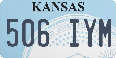 KS license plate 506IYM