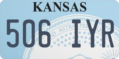 KS license plate 506IYR