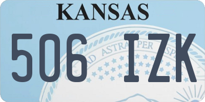 KS license plate 506IZK