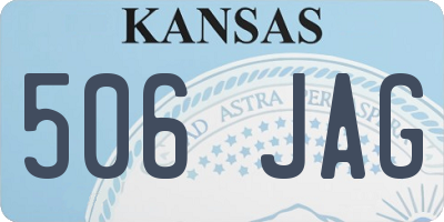 KS license plate 506JAG