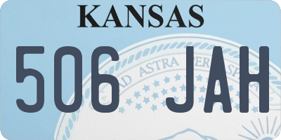 KS license plate 506JAH