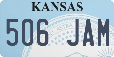 KS license plate 506JAM