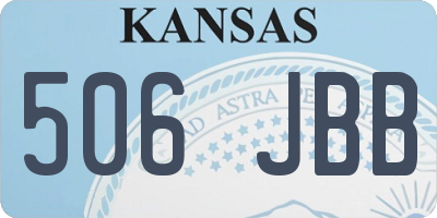 KS license plate 506JBB