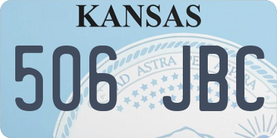 KS license plate 506JBC
