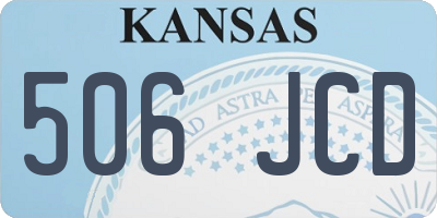 KS license plate 506JCD