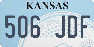 KS license plate 506JDF
