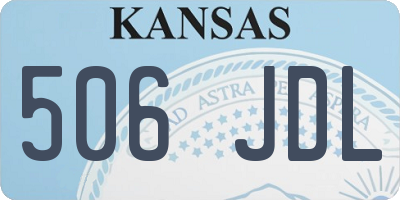 KS license plate 506JDL