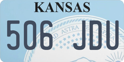 KS license plate 506JDU