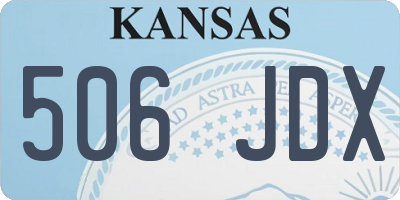 KS license plate 506JDX