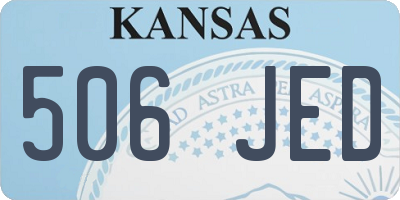 KS license plate 506JED