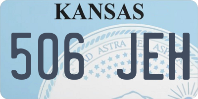 KS license plate 506JEH