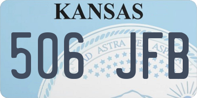 KS license plate 506JFB