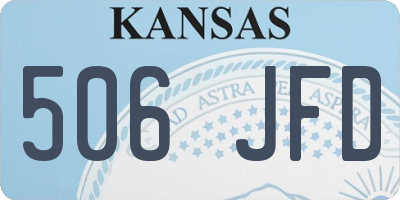 KS license plate 506JFD