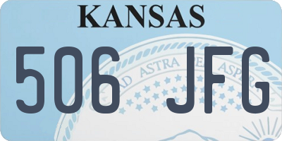 KS license plate 506JFG