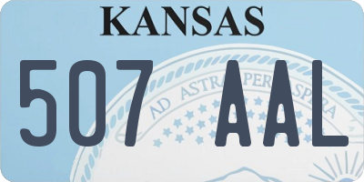 KS license plate 507AAL