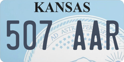 KS license plate 507AAR