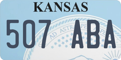 KS license plate 507ABA