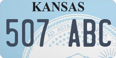 KS license plate 507ABC