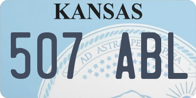 KS license plate 507ABL