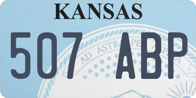 KS license plate 507ABP