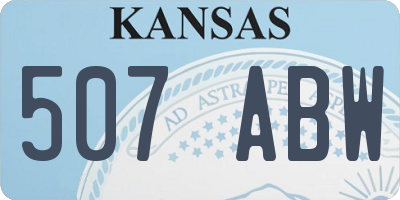 KS license plate 507ABW