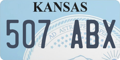 KS license plate 507ABX