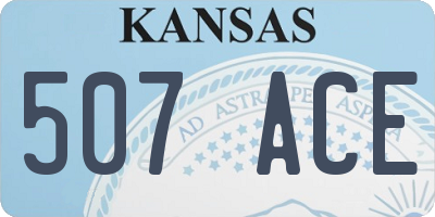 KS license plate 507ACE