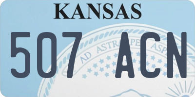 KS license plate 507ACN
