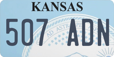 KS license plate 507ADN