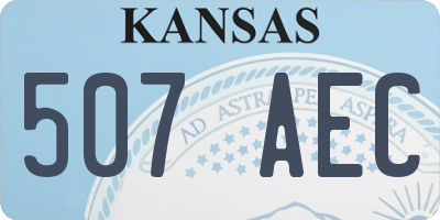 KS license plate 507AEC