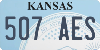 KS license plate 507AES