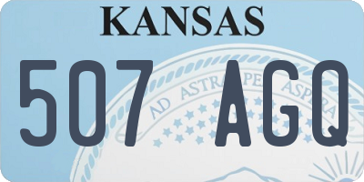 KS license plate 507AGQ