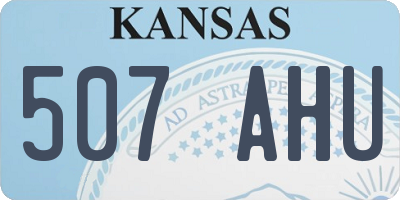 KS license plate 507AHU