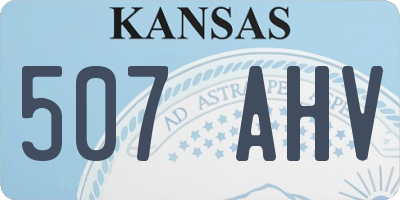 KS license plate 507AHV